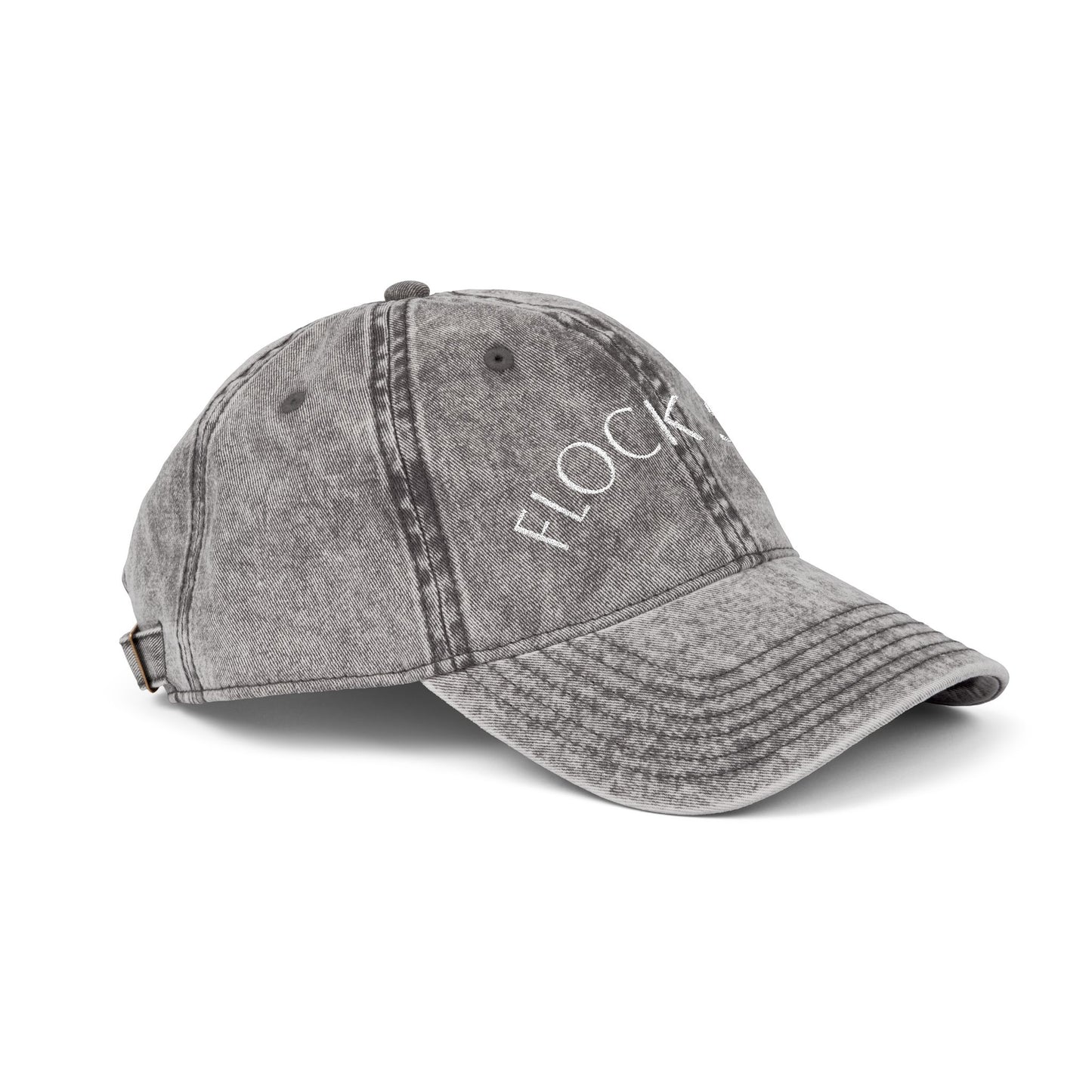 Vintage Embroidered Cap - FLOCK STAR, Casual Hat for Pastors, birdwatchers of all kinds