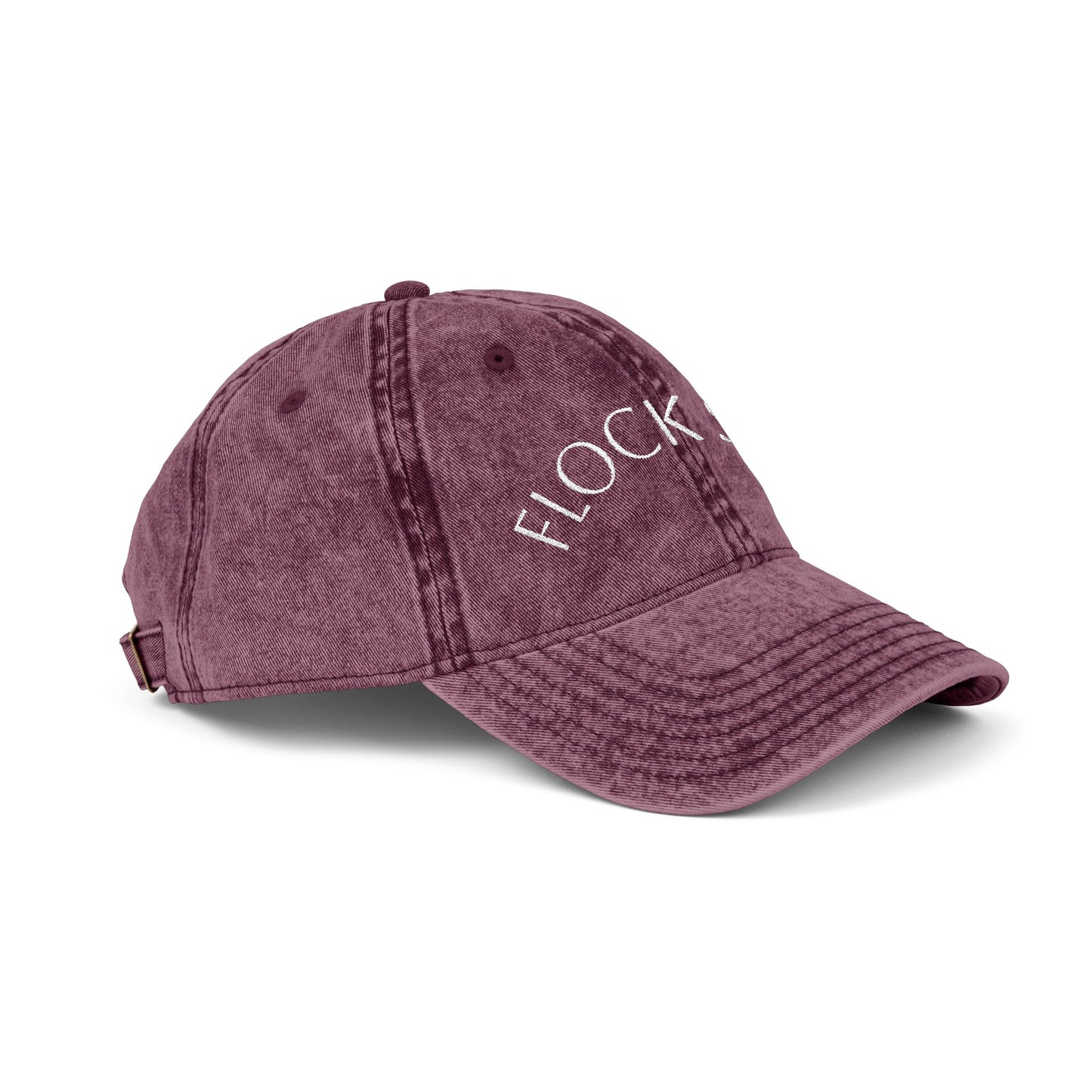 Vintage Embroidered Cap - FLOCK STAR, Casual Hat for Pastors, birdwatchers of all kinds