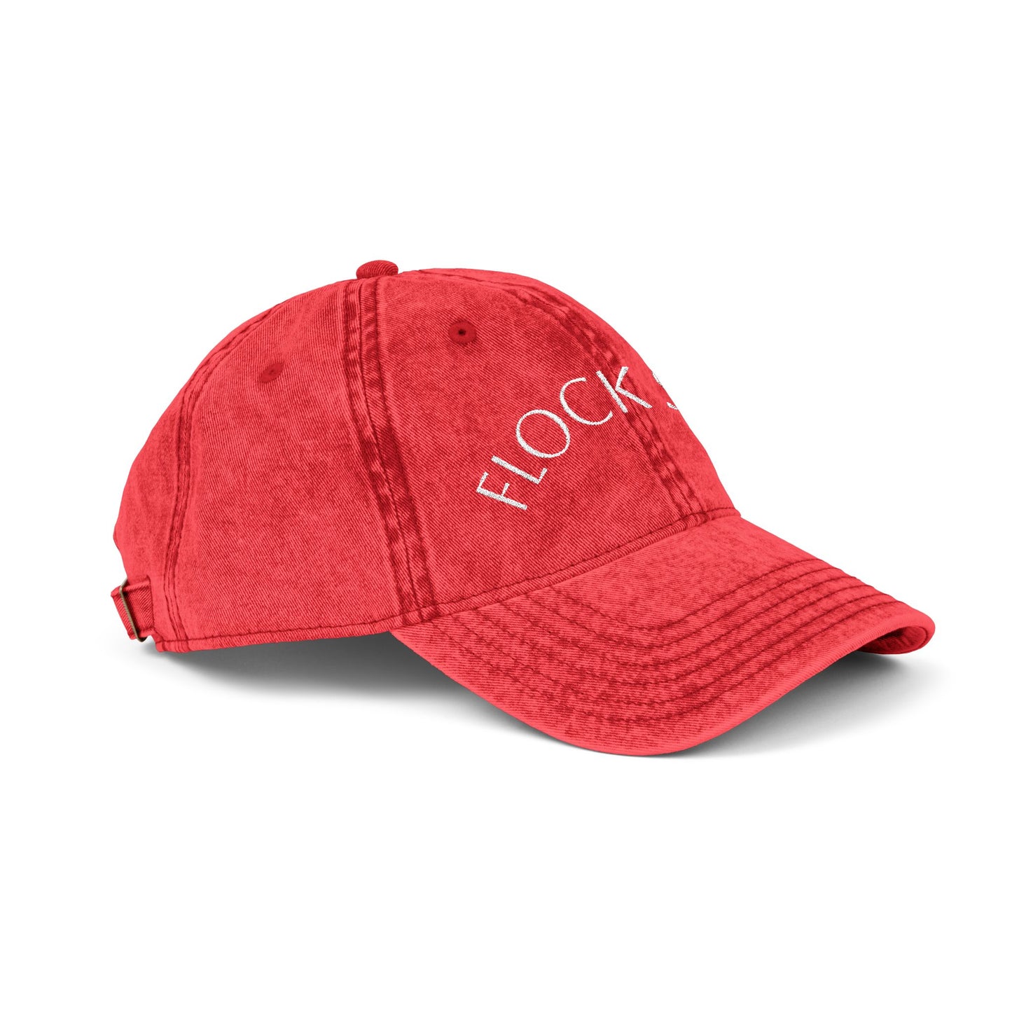 Vintage Embroidered Cap - FLOCK STAR, Casual Hat for Pastors, birdwatchers of all kinds